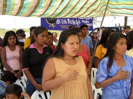 Jornada con la Asociación distrital de mujeres de Tambogrande, PERU